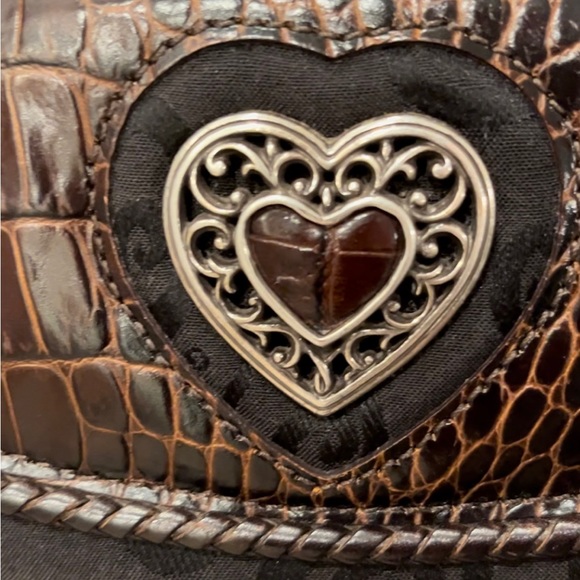 Brighton travel makeup case/bag. Brown leather and man made material. - Picture 7 of 16